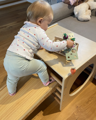 Montessori plezalnik za otroke z ravnotežno desko SUNNY BEE