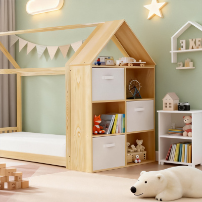 SUNNY BEE Melona hišna knjižna omara Montessori